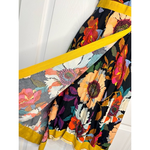 Anthropologie Maeve Botanica Floral Faux Wrap Dress~Size 2 - Picture 5 of 9